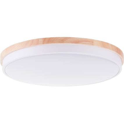 Brilliant - LED Stmívatelné stropní svítidlo BAARLO LED/36W/230V 3000-6500K pr. 50 cm bílá/gumovník + dálkové ovládání - FSC certifikováno