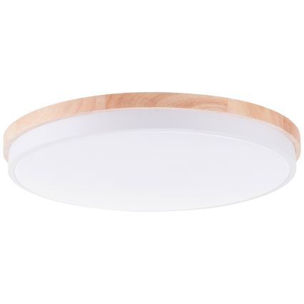 Brilliant - LED Stmívatelné stropní svítidlo BAARLO LED/36W/230V 3000-6500K pr. 50 cm bílá/gumovník + dálkové ovládání - FSC certifikováno