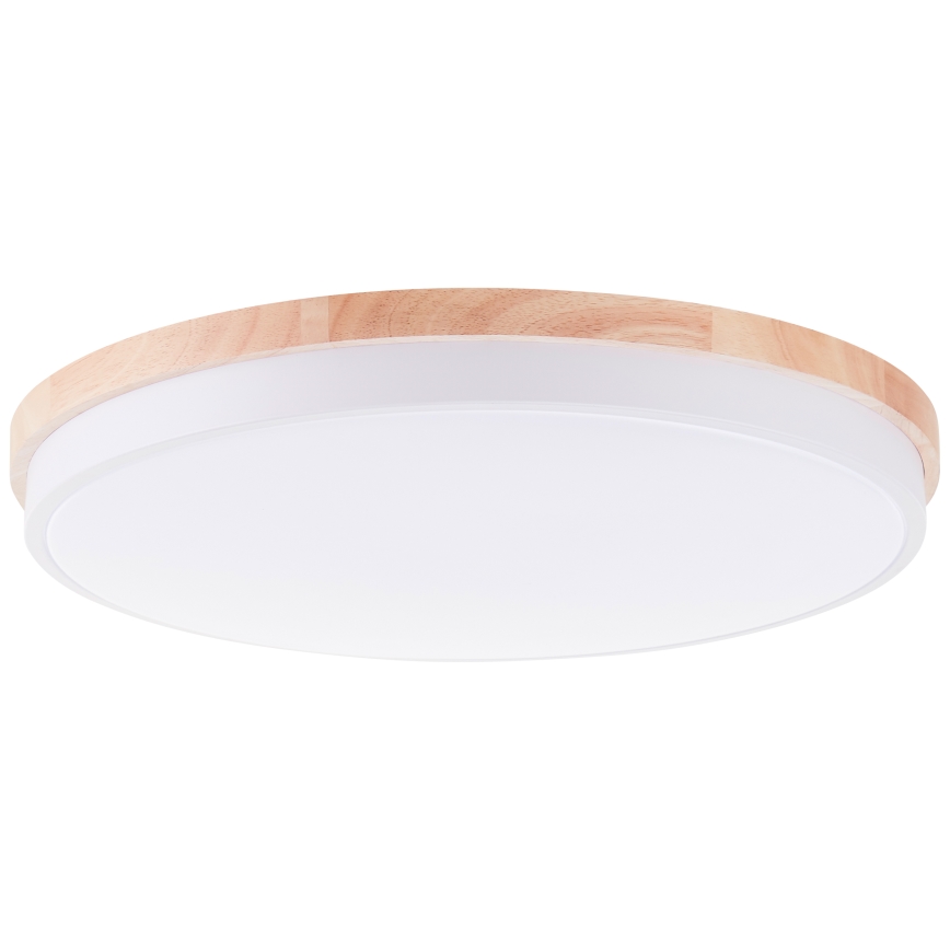 Brilliant - LED Stmívatelné stropní svítidlo BAARLO LED/36W/230V 3000-6500K pr. 50 cm bílá/gumovník + dálkové ovládání - FSC certifikováno
