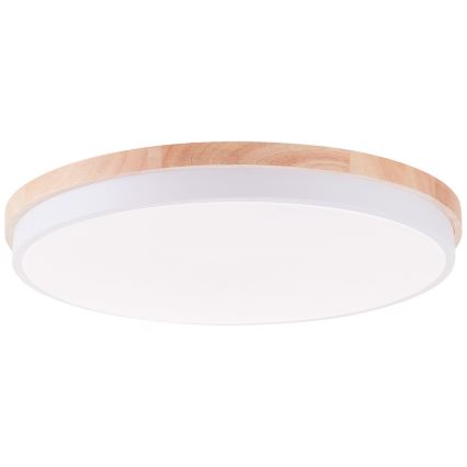 Brilliant - LED Stmívatelné stropní svítidlo BAARLO LED/36W/230V 3000-6500K pr. 50 cm bílá/gumovník + dálkové ovládání - FSC certifikováno