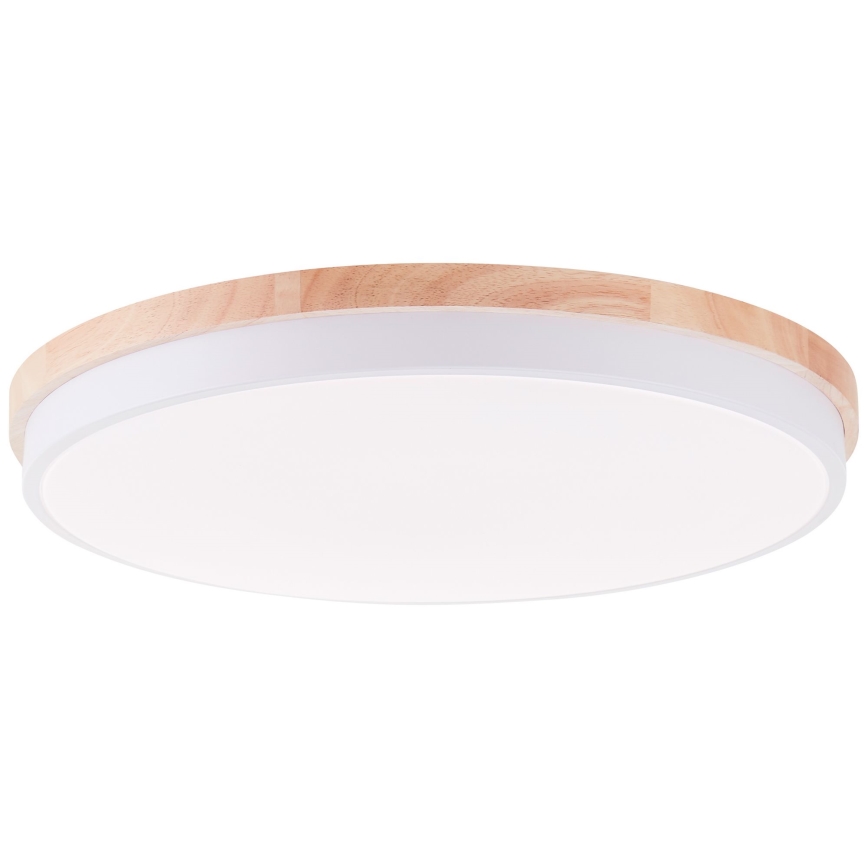 Brilliant - LED Stmívatelné stropní svítidlo BAARLO LED/36W/230V 3000-6500K pr. 50 cm bílá/gumovník + dálkové ovládání - FSC certifikováno