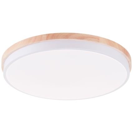 Brilliant - LED Stmívatelné stropní svítidlo BAARLO LED/36W/230V 3000-6500K pr. 50 cm bílá/gumovník + dálkové ovládání - FSC certifikováno