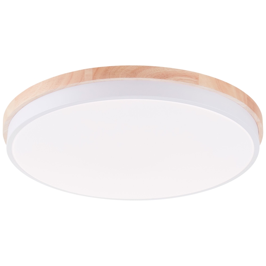 Brilliant - LED Stmívatelné stropní svítidlo BAARLO LED/36W/230V 3000-6500K pr. 50 cm bílá/gumovník + dálkové ovládání - FSC certifikováno