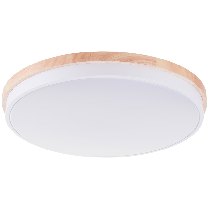 Brilliant - LED Stmívatelné stropní svítidlo BAARLO LED/36W/230V 3000-6500K pr. 50 cm bílá/gumovník + dálkové ovládání - FSC certifikováno