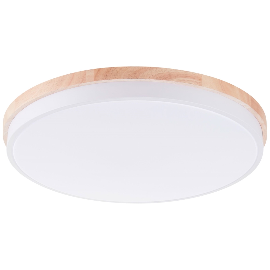 Brilliant - LED Stmívatelné stropní svítidlo BAARLO LED/36W/230V 3000-6500K pr. 50 cm bílá/gumovník + dálkové ovládání - FSC certifikováno