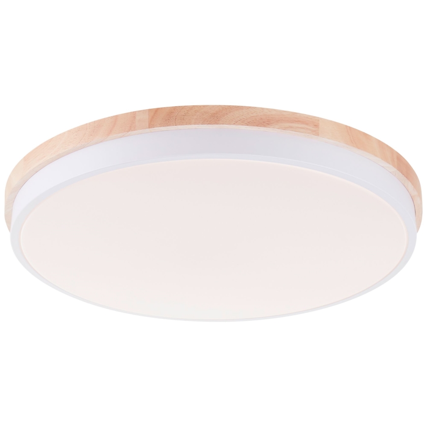 Brilliant - LED Stmívatelné stropní svítidlo BAARLO LED/36W/230V 3000-6500K pr. 50 cm bílá/gumovník + dálkové ovládání - FSC certifikováno