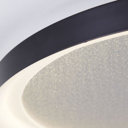 Brilliant - LED Stmívatelné stropní svítidlo QUITO LED/30W/230V 3000K pr. 42 cm černá