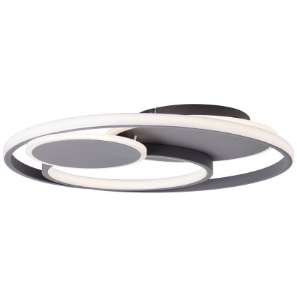 Brilliant - LED Stmívatelné stropní svítidlo RUNDA LED/50W/230V 3000-6500K černá + dálkové ovládání