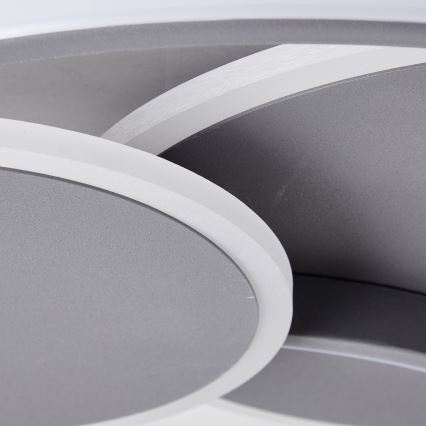 Brilliant - LED Stmívatelné stropní svítidlo RUNDA LED/50W/230V 3000-6500K černá + dálkové ovládání