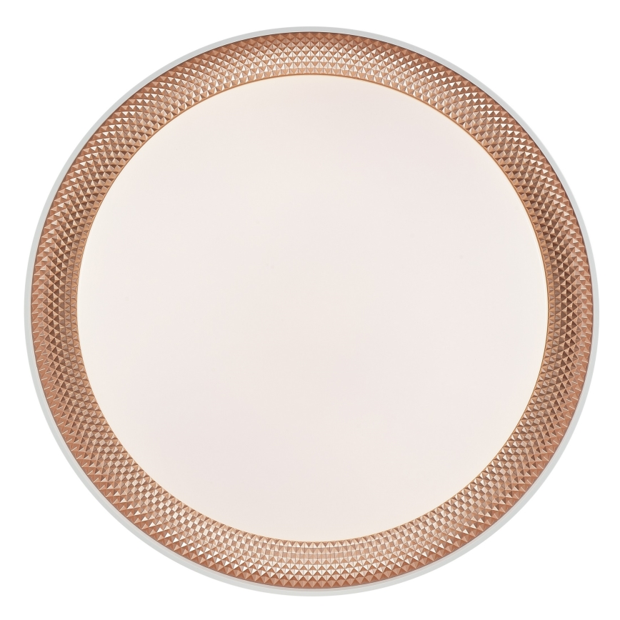 Brilliant - LED Stmívatelné stropní svítidlo WALDO LED/24W/230V 3000-6500K pr. 38,5 cm bílá/rose gold + dálkové ovládání