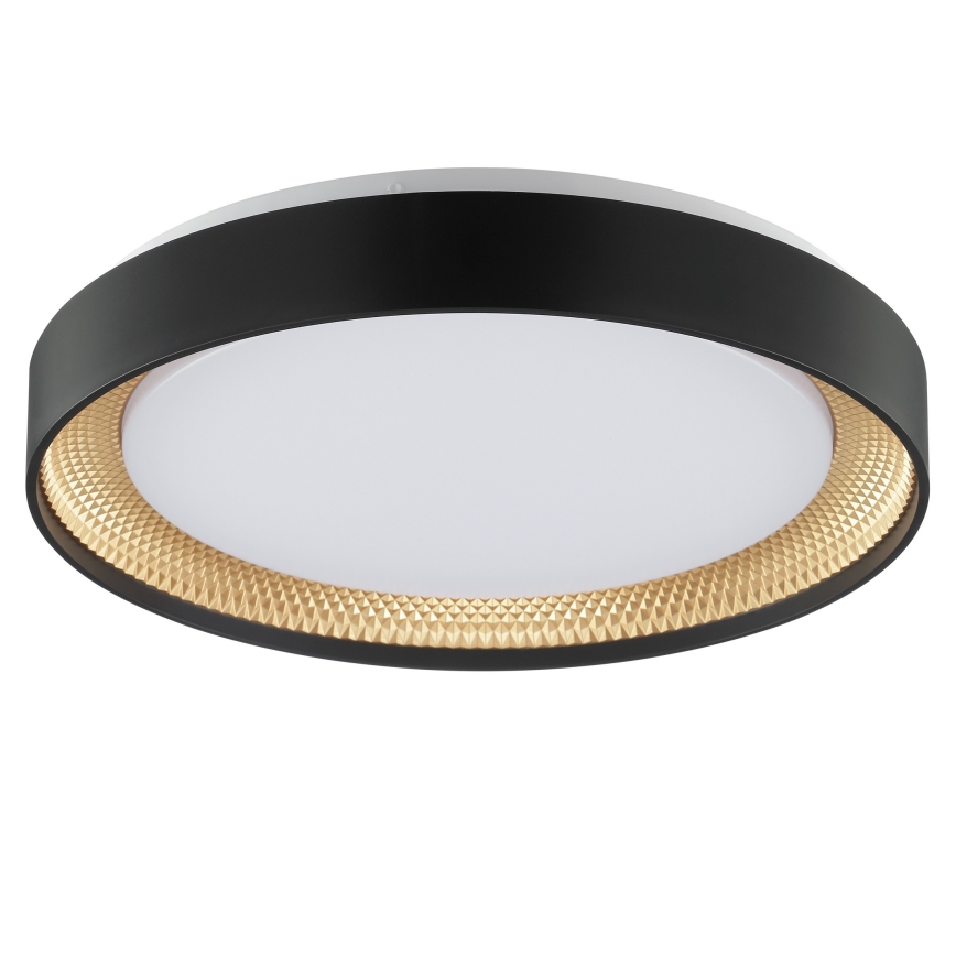 Brilliant - LED Stmívatelné stropní svítidlo WALDO LED/24W/230V 3000-6500K pr. 38,5 cm černá/zlatá + dálkové ovládání