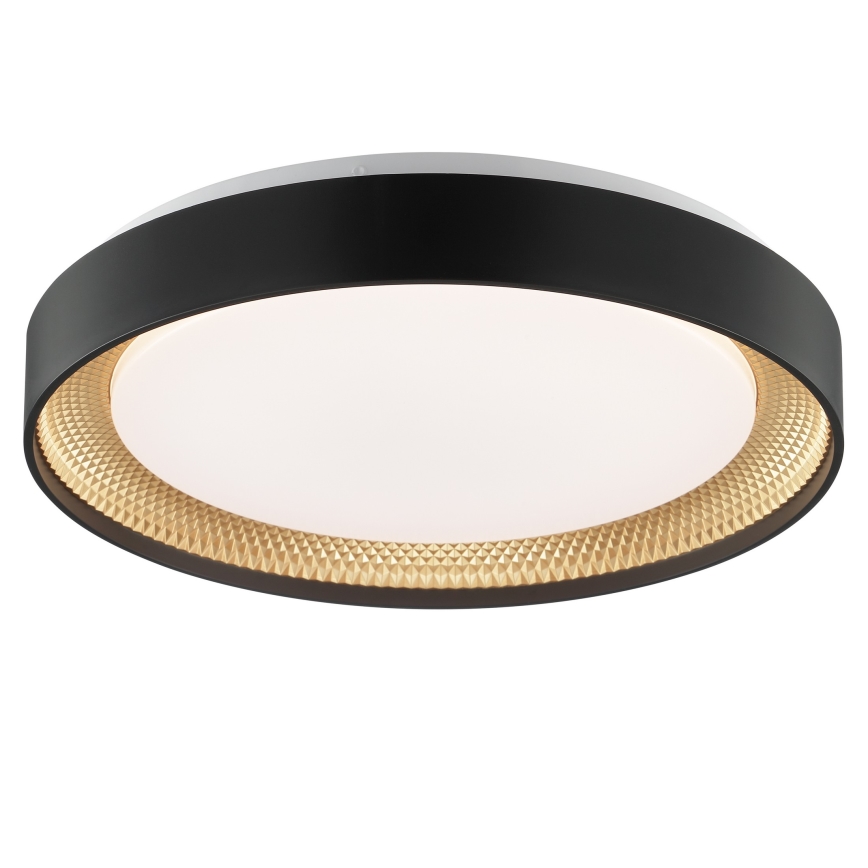 Brilliant - LED Stmívatelné stropní svítidlo WALDO LED/24W/230V 3000-6500K pr. 38,5 cm černá/zlatá + dálkové ovládání