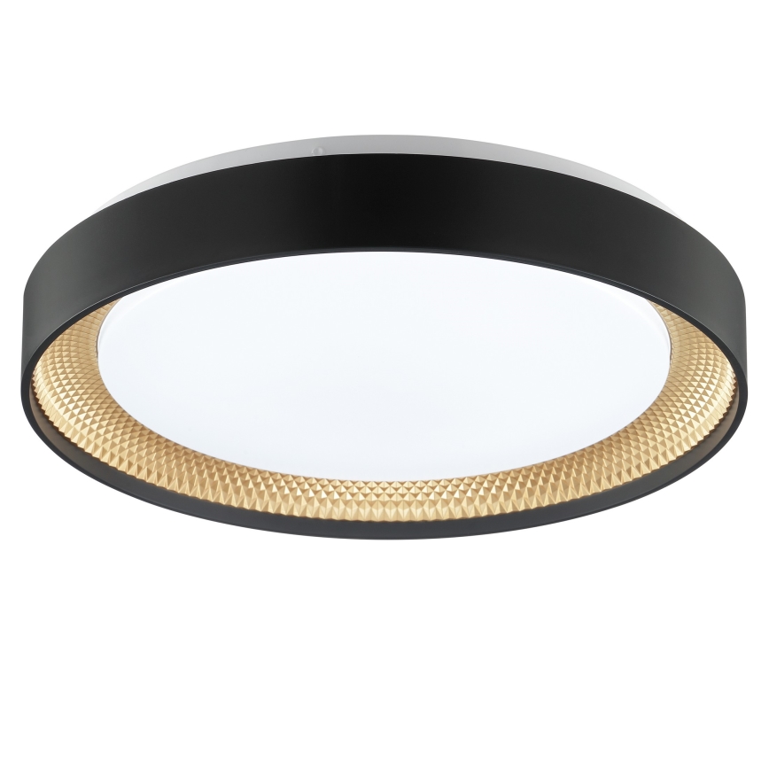 Brilliant - LED Stmívatelné stropní svítidlo WALDO LED/24W/230V 3000-6500K pr. 38,5 cm černá/zlatá + dálkové ovládání