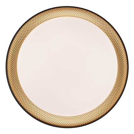 Brilliant - LED Stmívatelné stropní svítidlo WALDO LED/24W/230V 3000-6500K pr. 38,5 cm černá/zlatá + dálkové ovládání