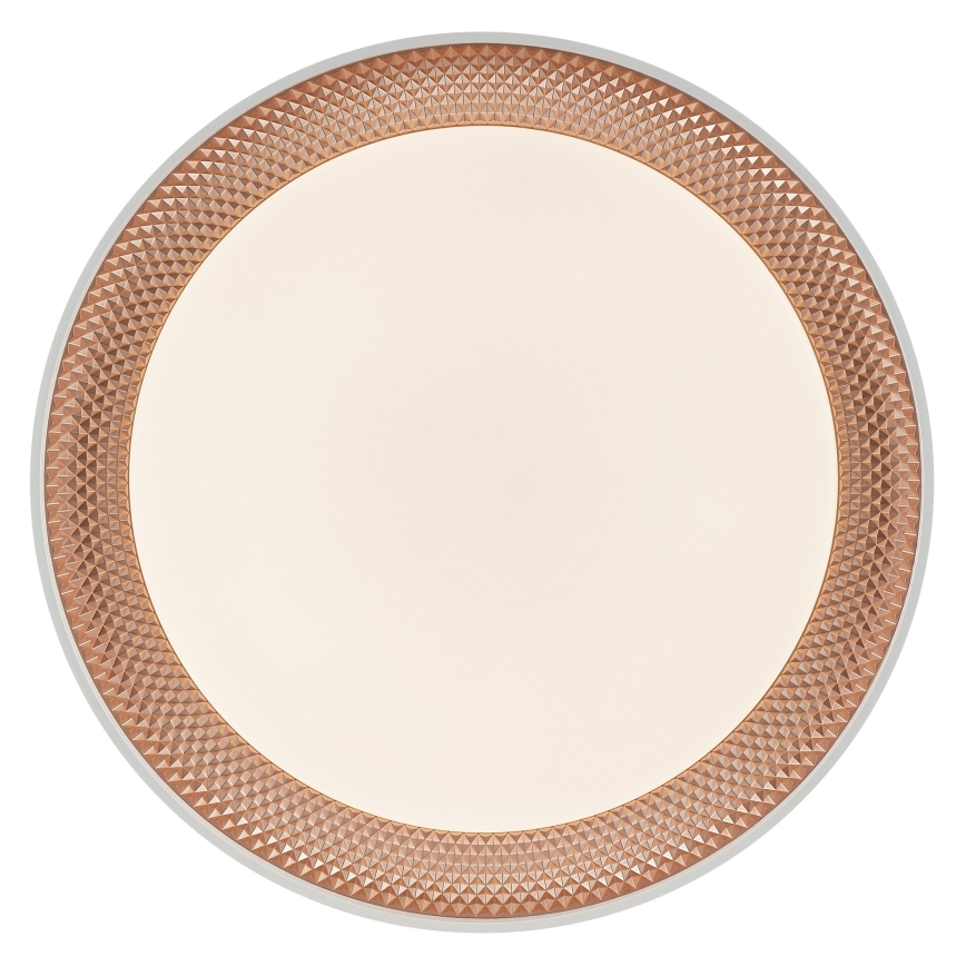 Brilliant - LED Stmívatelné stropní svítidlo WALDO LED/36W/230V 3000-6500K pr. 48,5 cm bílá/rose gold + dálkové ovládání