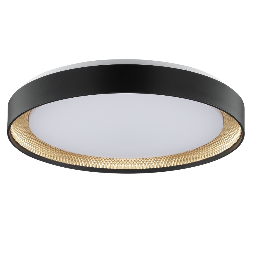 Brilliant - LED Stmívatelné stropní svítidlo WALDO LED/36W/230V 3000-6500K pr. 48,5 cm černá/zlatá + dálkové ovládání