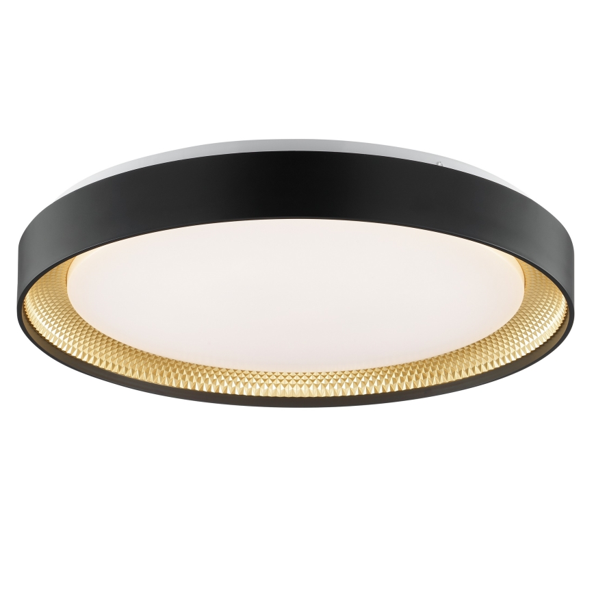 Brilliant - LED Stmívatelné stropní svítidlo WALDO LED/36W/230V 3000-6500K pr. 48,5 cm černá/zlatá + dálkové ovládání