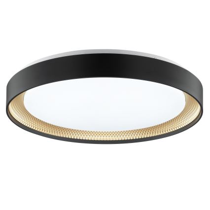 Brilliant - LED Stmívatelné stropní svítidlo WALDO LED/36W/230V 3000-6500K pr. 48,5 cm černá/zlatá + dálkové ovládání
