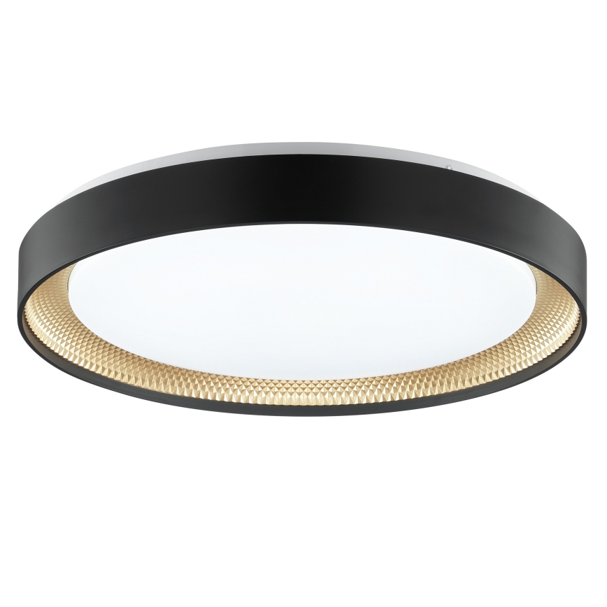 Brilliant - LED Stmívatelné stropní svítidlo WALDO LED/36W/230V 3000-6500K pr. 48,5 cm černá/zlatá + dálkové ovládání