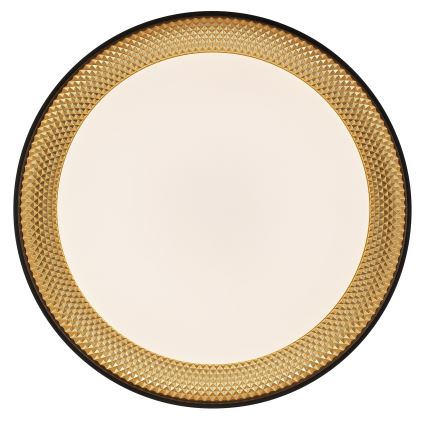 Brilliant - LED Stmívatelné stropní svítidlo WALDO LED/36W/230V 3000-6500K pr. 48,5 cm černá/zlatá + dálkové ovládání