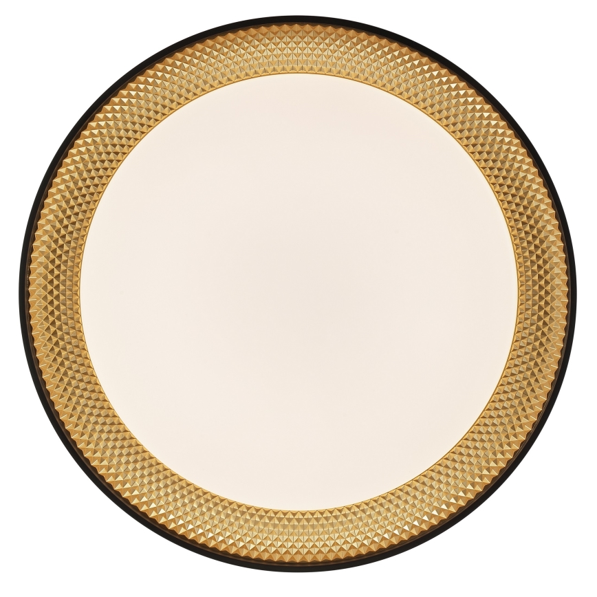 Brilliant - LED Stmívatelné stropní svítidlo WALDO LED/36W/230V 3000-6500K pr. 48,5 cm černá/zlatá + dálkové ovládání