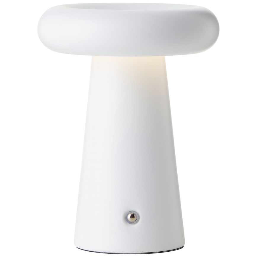 Brilliant - LED Stmívatelná dotyková venkovní stolní lampa MUFFIN LED/3W/5V USB IP44 bílá
