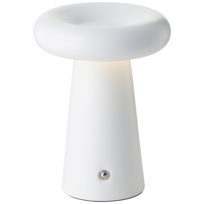 Brilliant - LED Stmívatelná dotyková venkovní stolní lampa MUFFIN LED/3W/5V USB IP44 bílá