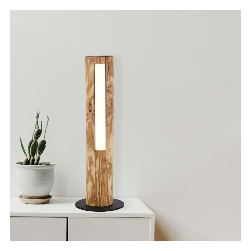 Brilliant - LED Stmívatelná dotyková stolní lampa ODUN LED/8W/230V borovice