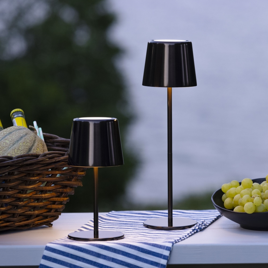 Brilliant - LED Stmívatelná dotyková venkovní lampa XAANA LED/4W/5V 3000/4000/6500K IP44 černá