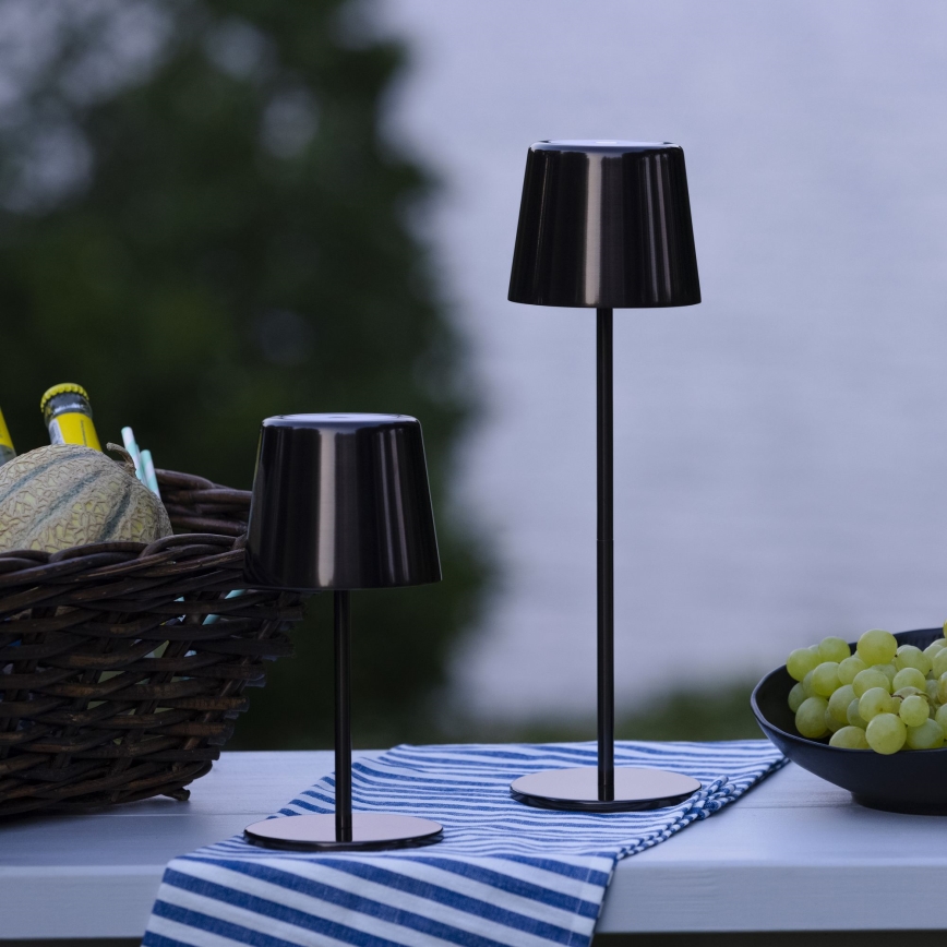 Brilliant - LED Stmívatelná dotyková venkovní lampa XAANA LED/4W/5V 3000/4000/6500K IP44 černá