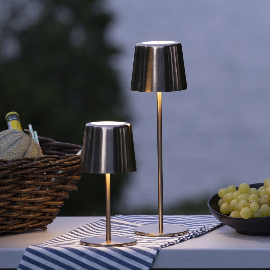 Brilliant - LED Stmívatelná dotyková venkovní lampa XAANA LED/4W/5V 3000/4000/6500K IP44 měď