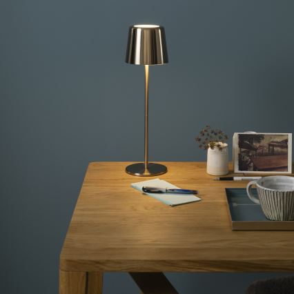 Brilliant - LED Stmívatelná dotyková venkovní lampa XAANA LED/4W/5V 3000/4000/6500K IP44 zlatá