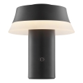 Brilliant - LED Stmívatelná nabíjecí dotyková stolní lampa KINICH LED/2,5W/5V 2700K 2600 mAh černá