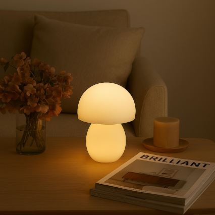 Brilliant - LED Stmívatelná nabíjecí dotyková stolní lampa DUPIS LED/2W/5V 2700K 1800 mAh bílá