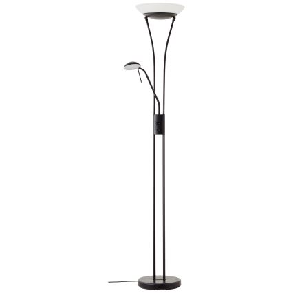 Brilliant - LED Stmívatelná stojací lampa FINN 2xLED/13W/230V černá