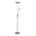 Brilliant - LED Stmívatelná stojací lampa FINN 2xLED/13W/230V matný chrom