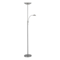Brilliant - LED Stmívatelná stojací lampa ROSANNA 2xLED/13W/230V matný chrom