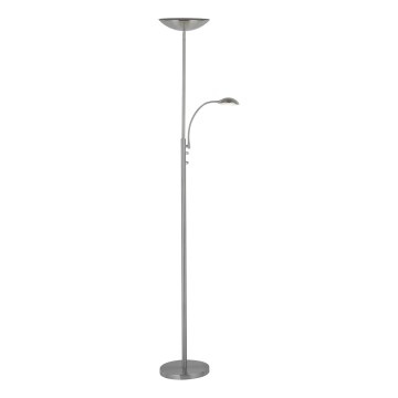 Brilliant - LED Stmívatelná stojací lampa ROSANNA 2xLED/13W/230V matný chrom