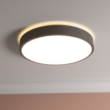 Brilliant - LED Stmívatelné stropní svítidlo FILIZ LED/24W/230V pr. 38,5 cm šedá
