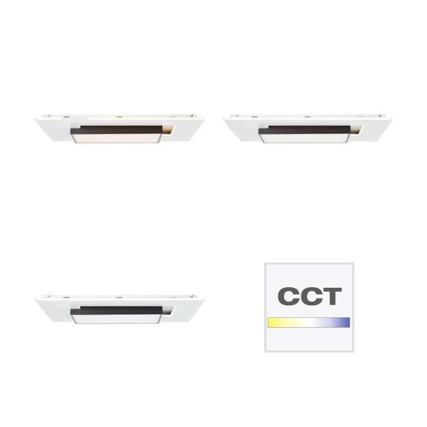 Brilliant - LED Stmívatelné stropní svítidlo HUTSON LED/60W/230V 3000-7100K 50x80 cm bílá + dálkové ovládání