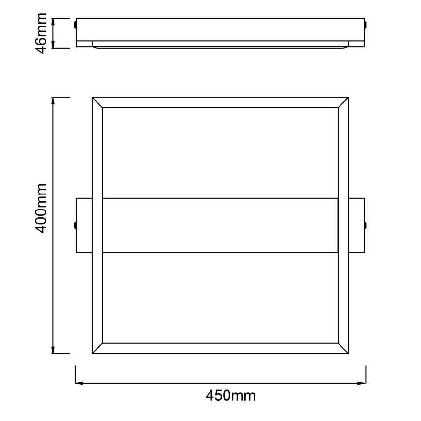 Brilliant - LED Stmívatelné stropní svítidlo LONEOS LED/24W/230V 3000K 45x40 cm - FSC certifikováno