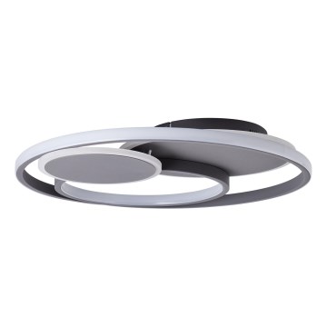 Brilliant - LED Stmívatelné stropní svítidlo RUNDA LED/50W/230V 3000-6500K černá + dálkové ovládání