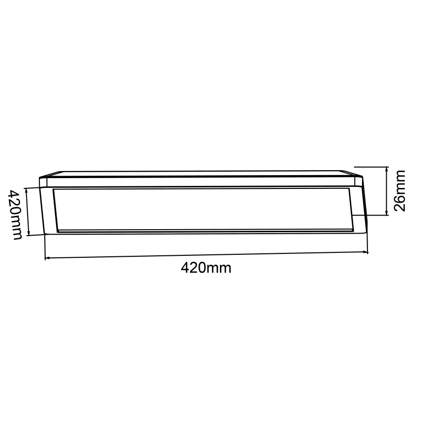 Brilliant - LED Stmívatelné stropní svítidlo SORELL LED/24/230V 3000-6500K 42x42 cm černá + dálkové ovládání