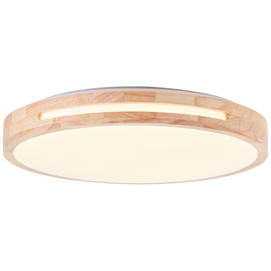 Brilliant - LED Stmívatelné stropní svítidlo WOODBURY LED/24W/230V pr. 39 cm gumovník - FSC certifikováno