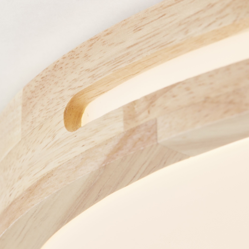 Brilliant - LED Stmívatelné stropní svítidlo WOODBURY LED/24W/230V pr. 39 cm gumovník - FSC certifikováno