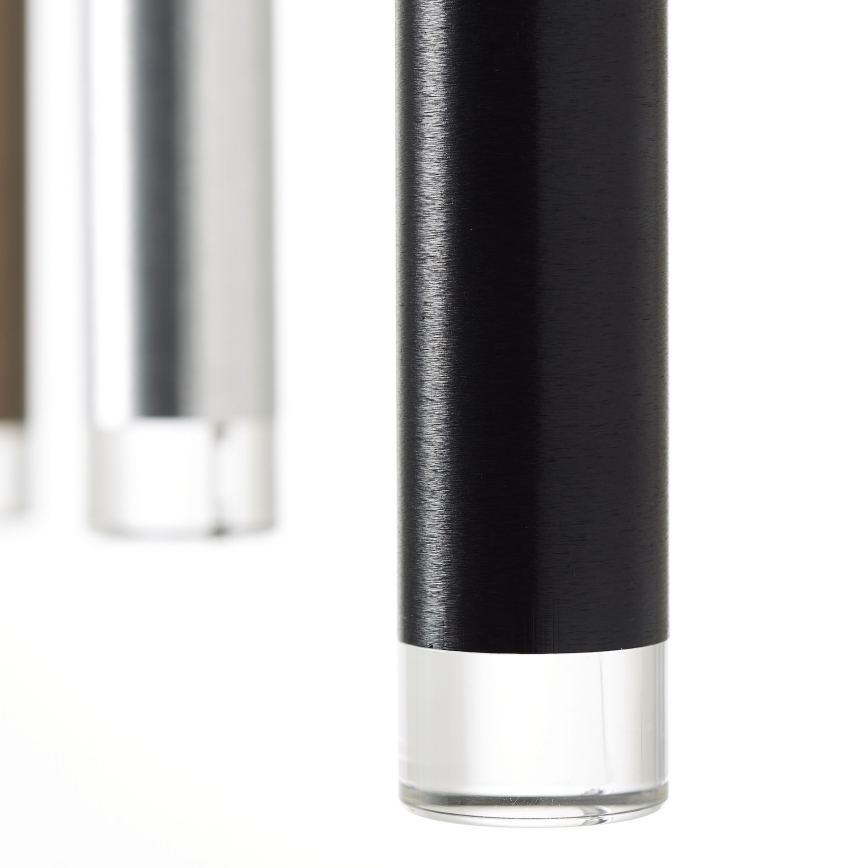 Brilliant - LED Stmívatelný lustr na lanku CEMBALO LED/32W/230V matný chrom/černá/hnědá