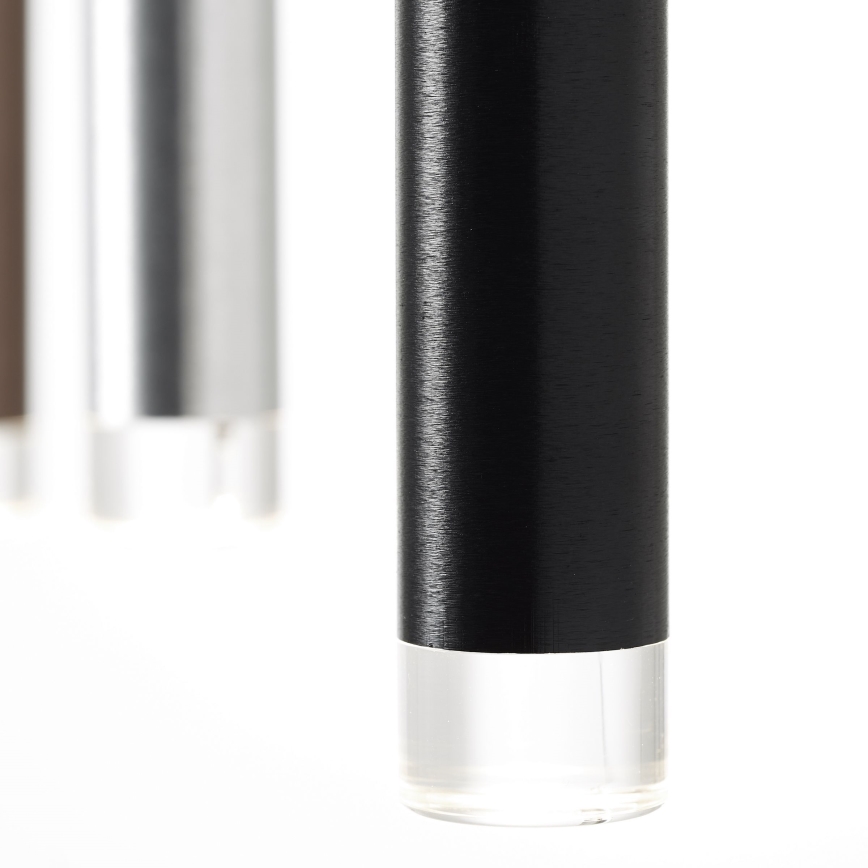 Brilliant - LED Stmívatelný lustr na lanku CEMBALO LED/32W/230V matný chrom/černá/hnědá