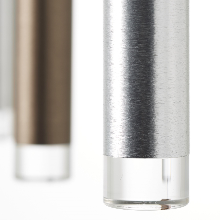 Brilliant - LED Stmívatelný lustr na lanku CEMBALO LED/32W/230V matný chrom/černá/hnědá