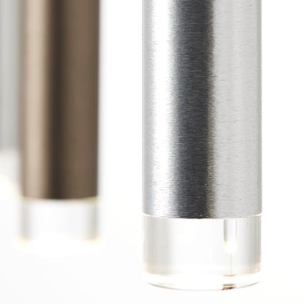 Brilliant - LED Stmívatelný lustr na lanku CEMBALO LED/32W/230V matný chrom/černá/hnědá