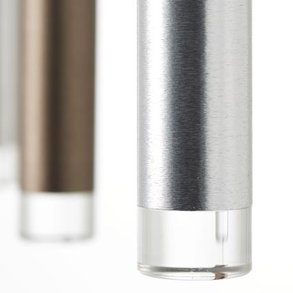 Brilliant - LED Stmívatelný lustr na lanku CEMBALO LED/60W/230V matný chrom/černá/hnědá